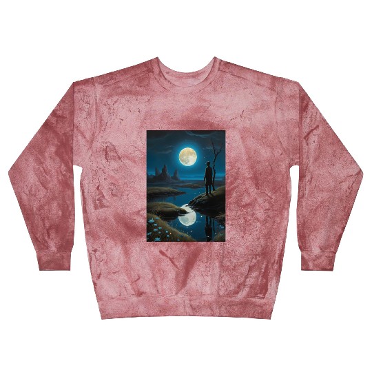 Mystic Night Under the Full Moon Blast Sweatshirts