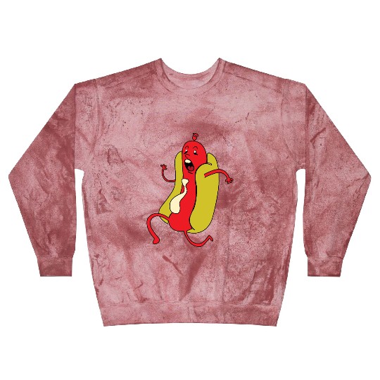 Hot Dog Animated and Playful Character Blast Sweatshirts