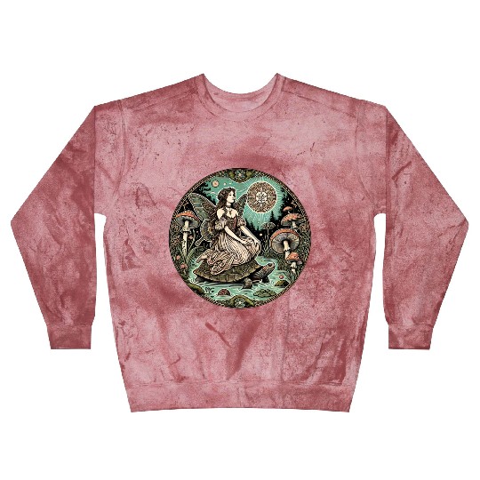 Enchanted Forest Fairy on Turtle Blast Sweatshirts
