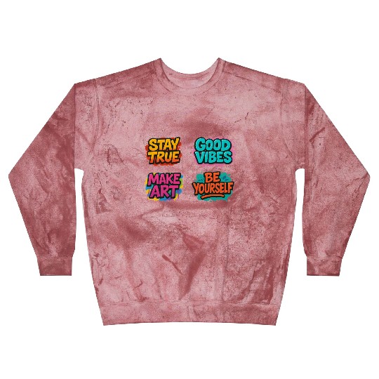 Vibrant Motivational Affirmation Designs Blast Sweatshirts