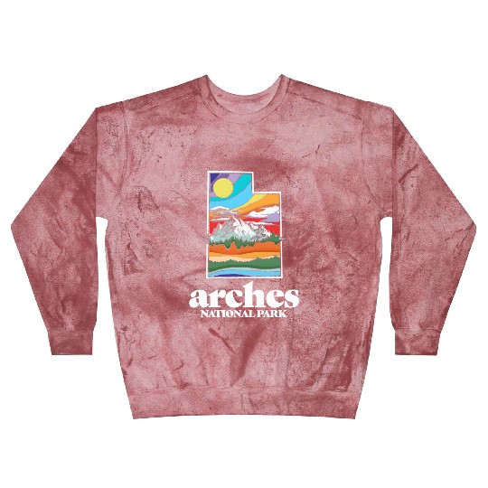 Arches National Park Utah Vintage Nature Outdoor Blast Sweatshirts
