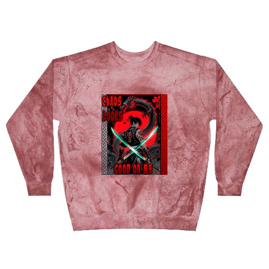 Cyberpunk Samurai with Dragon Blast Sweatshirts