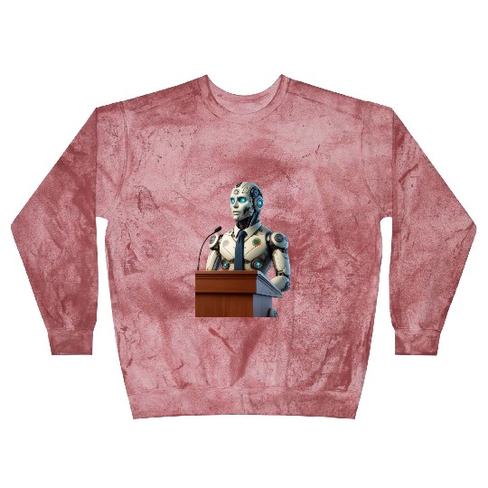 Futuristic Robot President Blast Sweatshirts