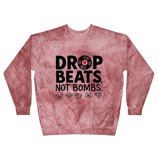 Drop Beats Not Bombs Vinyl Artwork Blast Sweatshirts