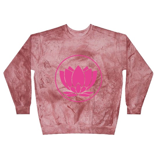 Pink Lotus Mandala Design Blast Sweatshirts