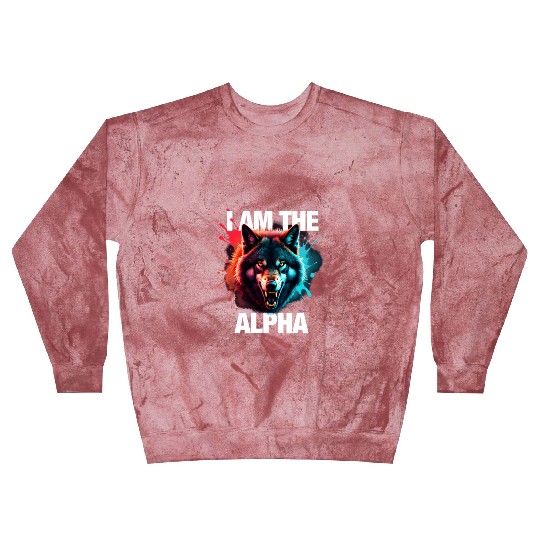 I Am The Alpha Wolf Blast Sweatshirts