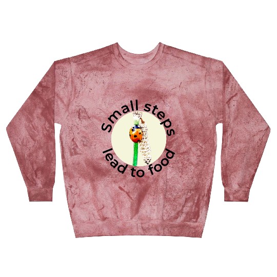 Small Steps Lead to Food – Ladybug Art Blast Sweatshirts