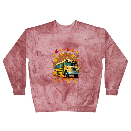 back-to-school -Autumn School Bus Adventure  Blast Sweatshirts