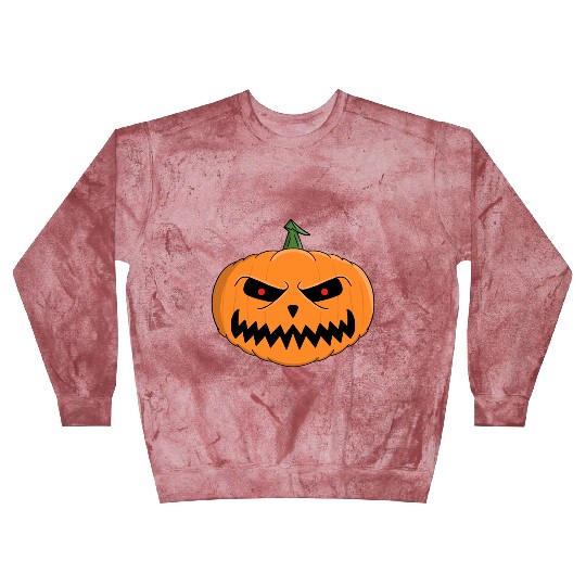 Menacing Jack-O'-Lantern Halloween Design Blast Sweatshirts