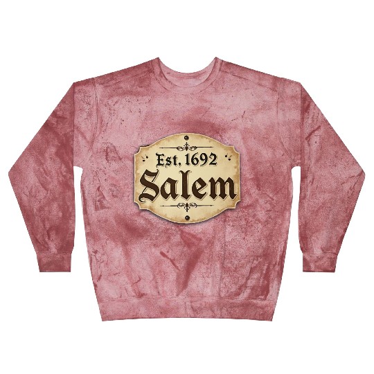 Vintage Salem Establishment Logo Design Blast Sweatshirts