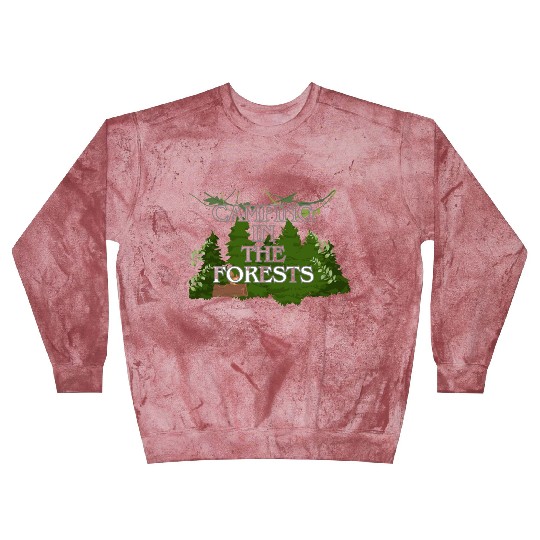 Camping in the Forest Nature Design Blast Sweatshirts