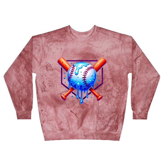 Baseball Drip For Boys Ice Cream Drip Blast Sweatshirts