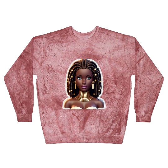 Elegant African Inspired Portrait Design Blast Sweatshirts