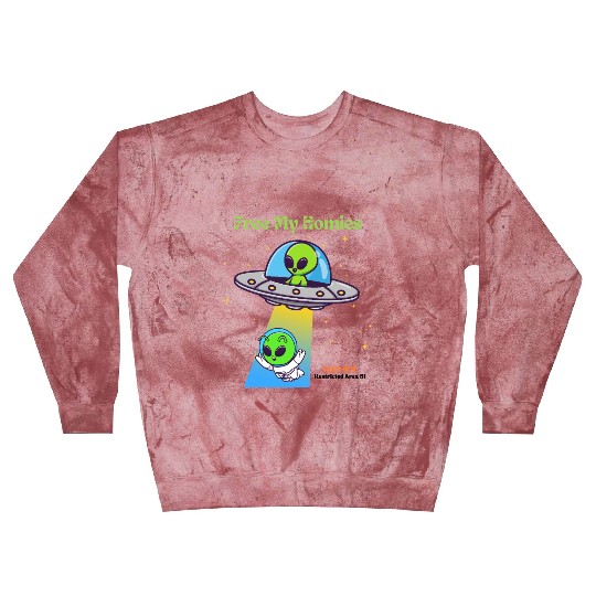 Free My Homies Area 51  Blast Sweatshirts