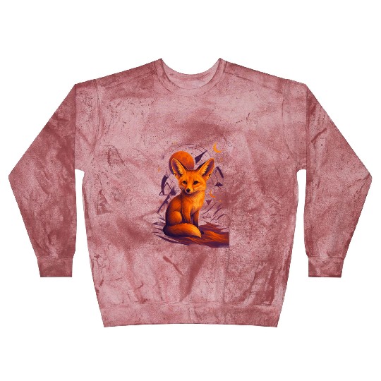 Mystical Fox Under Lunar Eclipse Blast Sweatshirts