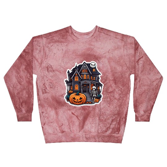 Haunted House Halloween Design Blast Sweatshirts