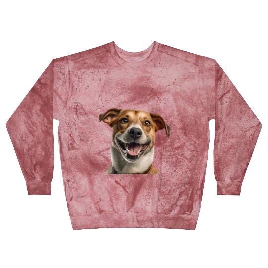 Joyful Jack Russell Dog Illustration Blast Sweatshirts