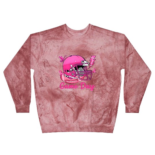 Game Day Pink American Football Tackle Breast Blast Sweatshirts