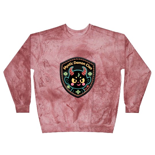 Mystic Demon Clan Embroidered Patch Blast Sweatshirts
