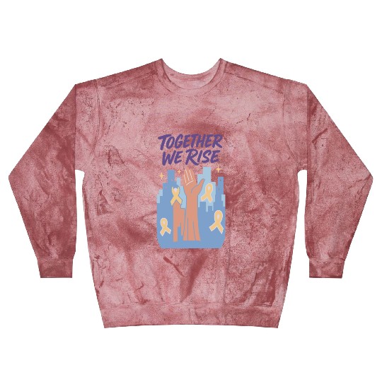 Together We Rise │ Childhood Cancer Awareness	 Blast Sweatshirts