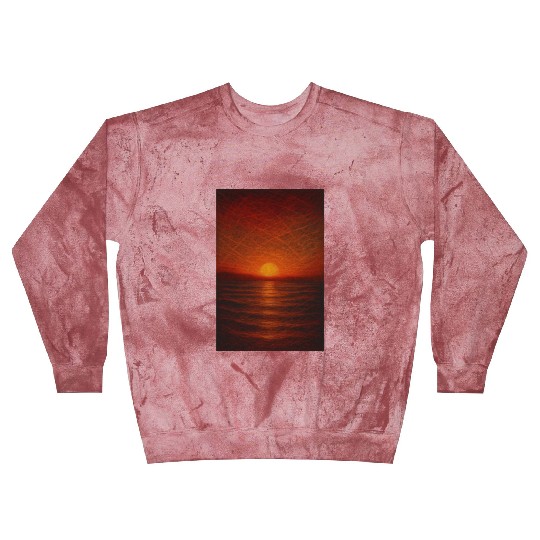 Sunset Over Calm Ocean Blast Sweatshirts