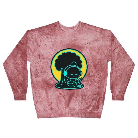 Peaceful Tech Reading Under Tree Blast Sweatshirts