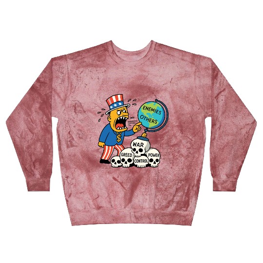 Angry Uncle America Confronts Global Enemies Blast Sweatshirts