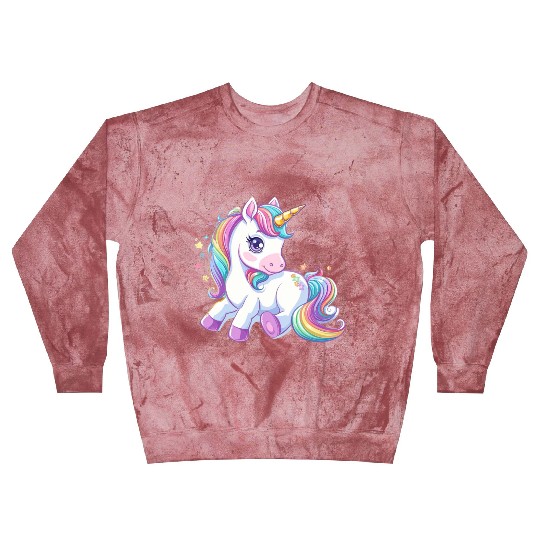 Cute unicorn rainbow fantasy Blast Sweatshirts