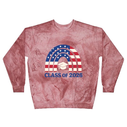 Senior 2026 | Graduation Class of 2026 Blue Design Blast Sweatshirts
