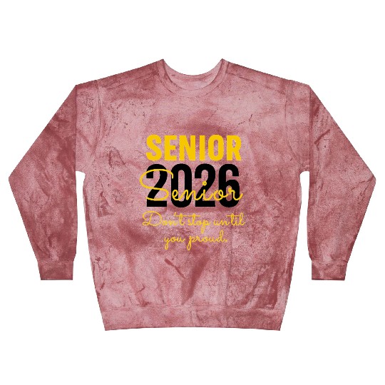 Senior 2026 Distressed Number Design Class of 2026 Blast Sweatshirts