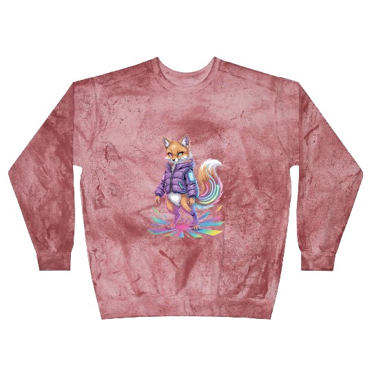 Futuristic Fox Cyber Streetwear Futuristic Blast Sweatshirts