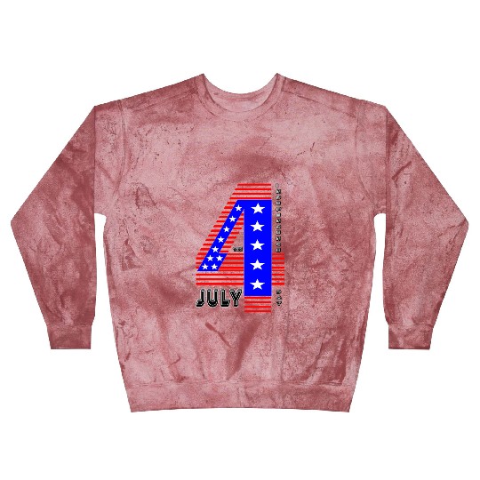 July 4th Stars and Stripes Independence Design Blast Sweatshirts