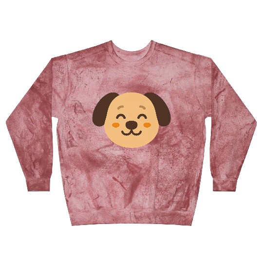 Minimal Dog Face – Cute Puppy Blast Sweatshirts