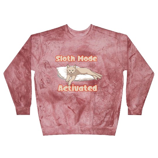 Sloth Mode Activated Cat in Hammock Blast Sweatshirts