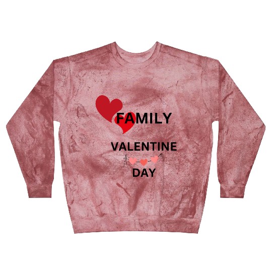 I Love My Family Valentines Day Design Blast Sweatshirts