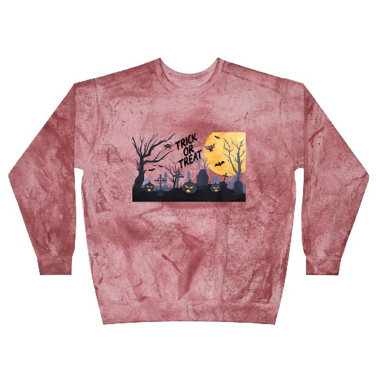 Trick-or-Treat Pumpkin Graveyard Blast Sweatshirts