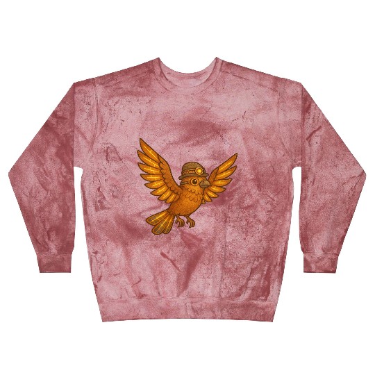 Steampunk Owl with Gears and Lantern Blast Sweatshirts