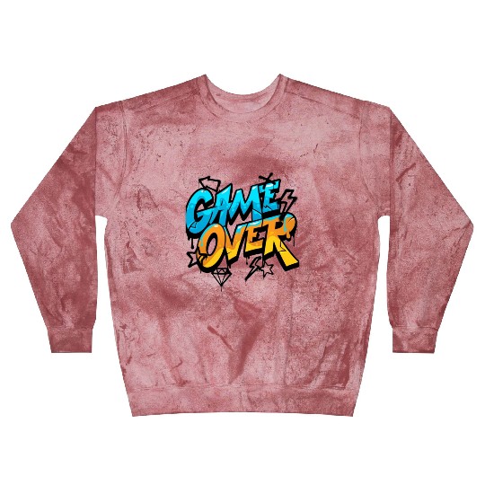 Graffiti Style Game Over Design Blast Sweatshirts