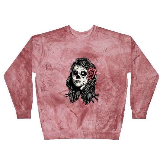 Santa Muerte Holy Woman Blast Sweatshirts