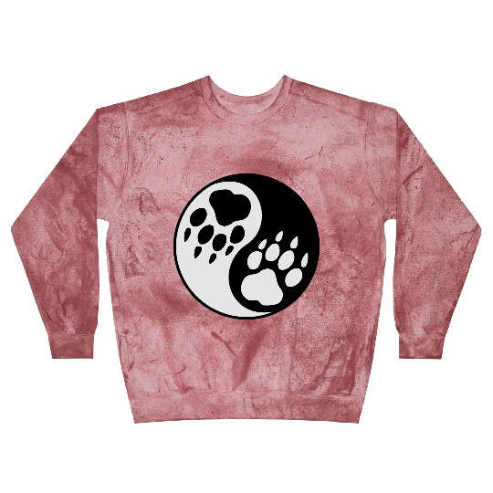 wolf paw ying yang Blast Sweatshirts