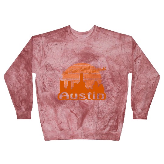 Austin Texas burnt orange Blast Sweatshirts