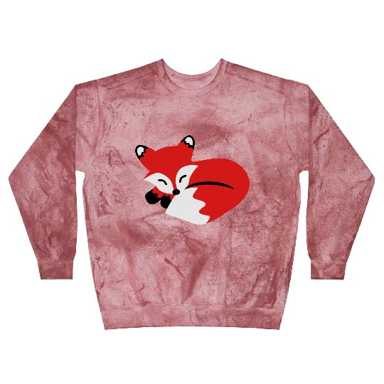 cute sleeping fox Blast Sweatshirts