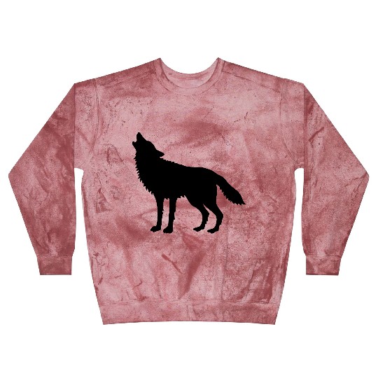 Howling Wolf (Silhouette) Blast Sweatshirts