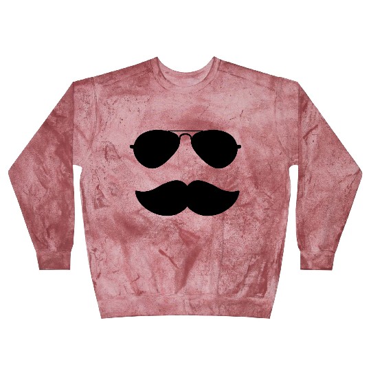 Aviators and Mustache - Father's Day - Movember Blast Sweatshirts