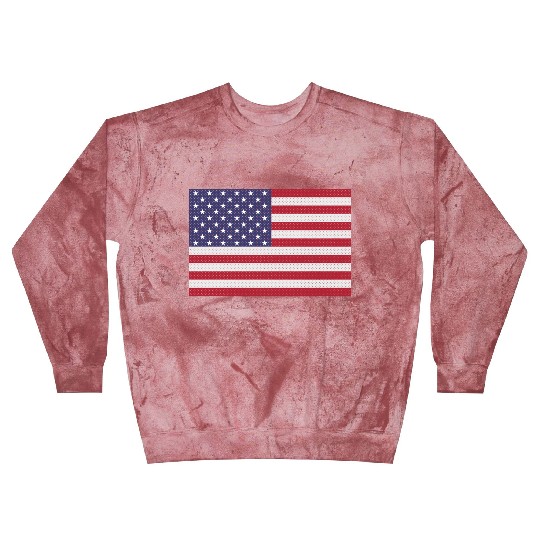 Independence Day cross-stitch american flag Blast Sweatshirts