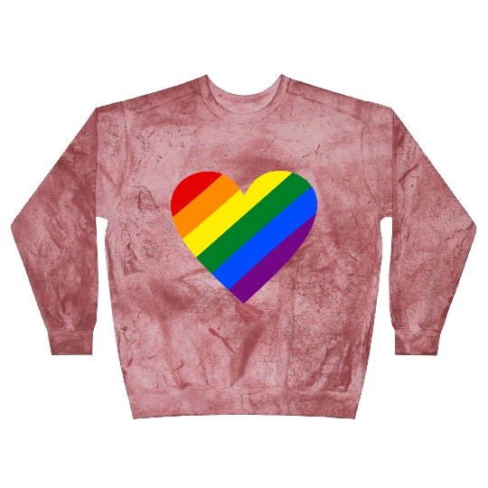 Rainbow Heart Blast Sweatshirts