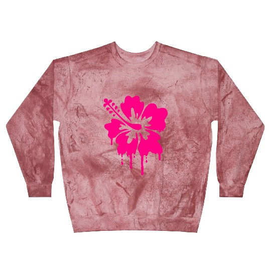 gladditudes Grunge Hibiscus Blast Sweatshirts