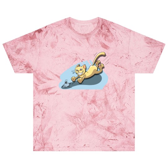 Cat Running After Rat - Tom and Jerry Illustration Blast T Shirts