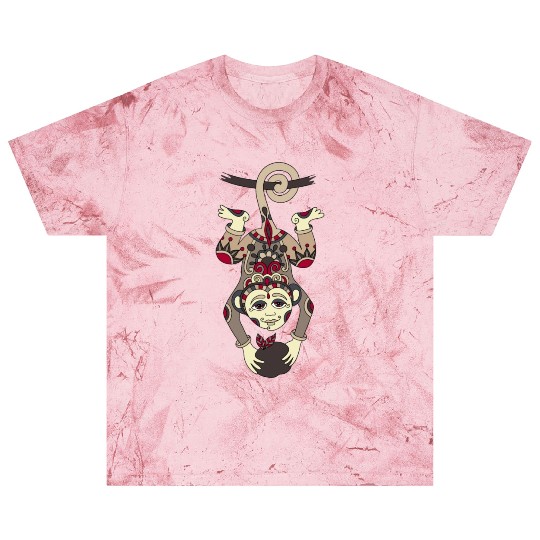 Aztec Monkey Blast T Shirts