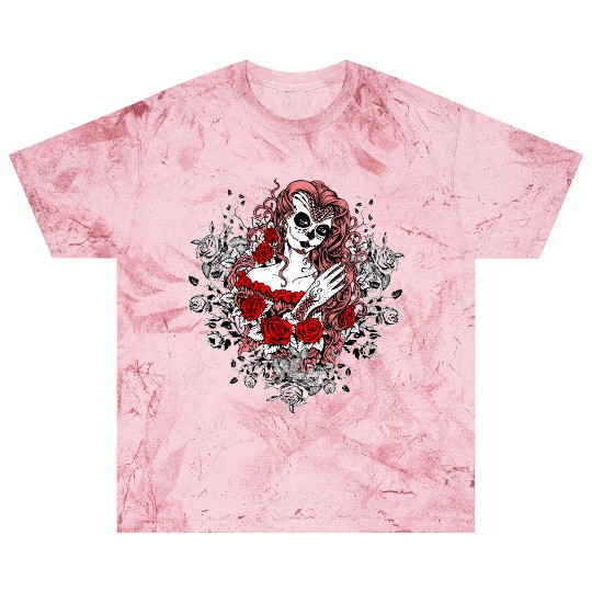 Santa Muerte Holy Woman Skull Mexico Dead Saint Blast T Shirts